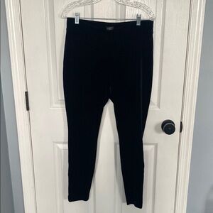 LOFT Black Velvet Leggings